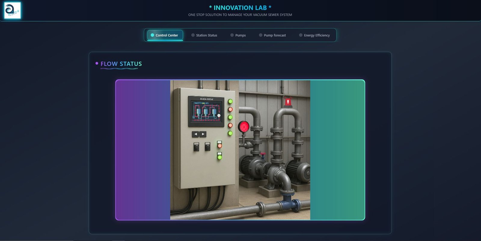 Vacuum Sewer System Control Center